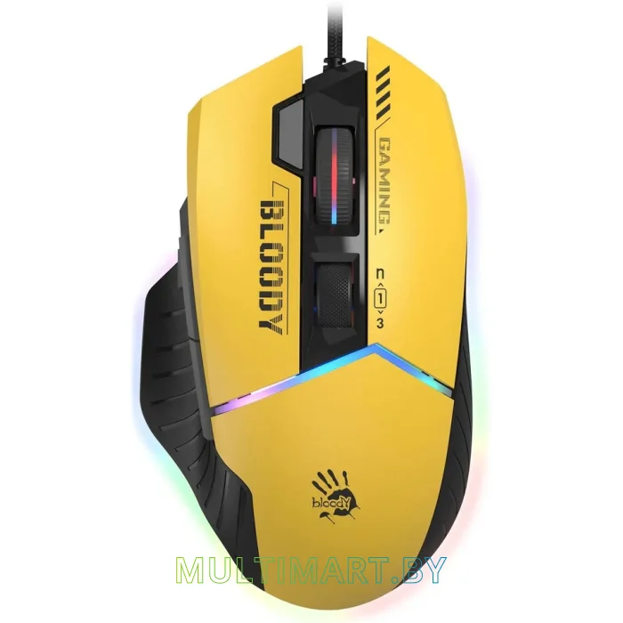 Игровая мышь A4Tech Bloody W95 Max Sports (желтый)